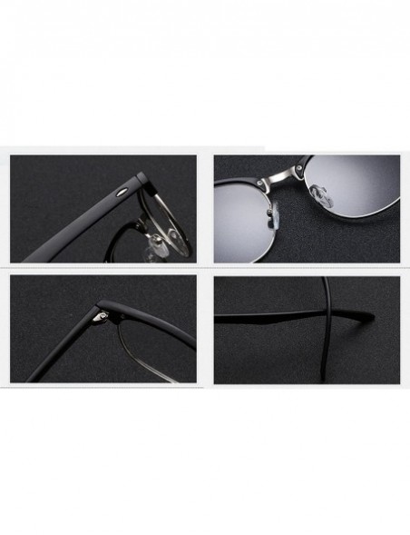 Square Vintage Clear Lens Eyeglasses Fashion Metal Square Frame Eyewears - Matte Black - CH188XY3UA0 $19.36