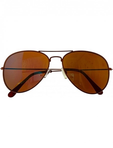 Aviator Mens Gold Metal Avistor Sunglass Blue Flash Lens 47 2 - CV1902TRWQG $39.80