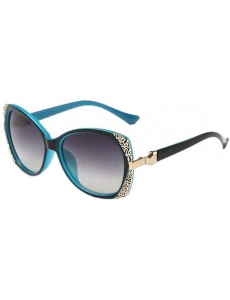 Goggle Women Classic UV400 Protection Sunglasses Sport Driving Sun Glasses Eyewear - Blue - CD182ZNDMMZ $11.52