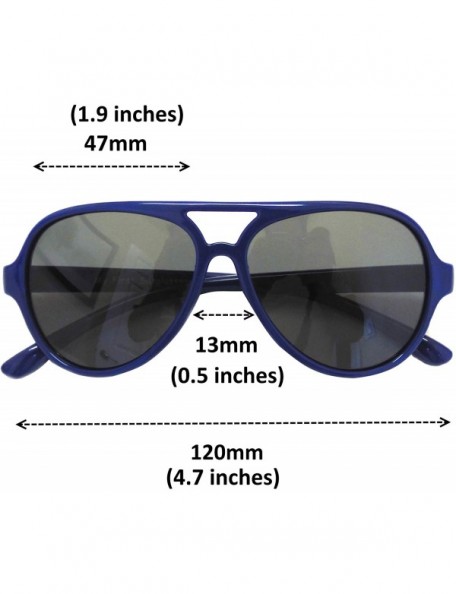 Aviator Top Flyer - Toddler's First Sunglasses for Ages 2-4 Years - Teal - C11886AE7KX $9.50