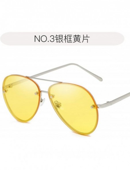 Round Fashion Tinted Color Lens Round Sunglasses Men Women Retro Metal Frame Eye Vintage Tiny Popular Sun Glasses - 2 - CD198...