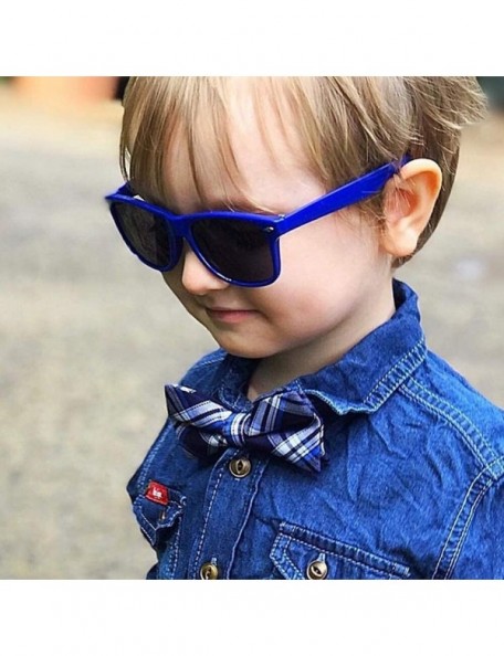 Square Bulk 12 Pack Neon Retro Sunglasses Unisex Adult Kids Party Favors Decor Glasses - Adult Royalblue - C018ENLM9NH $19.42