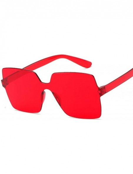 Oversized Fashion Sunglasses Women Ladies Red Yellow Square Sun Glasses Female Driving Shades UV400 Feminino - Transparent - ...