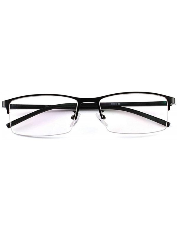 Nearsighted Myopia Glasses Men Business Style Square Metal Half Frame Optical Glasses