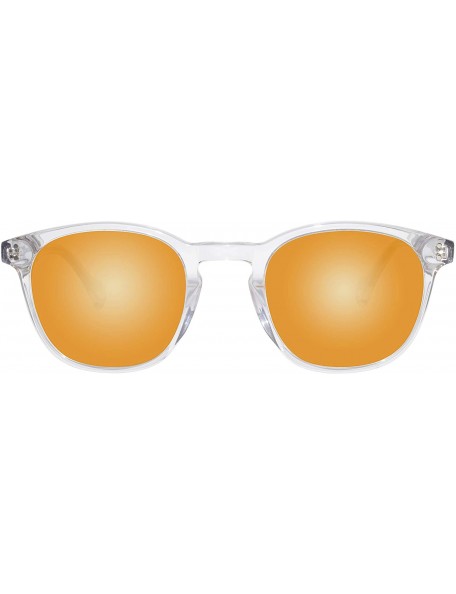 Round Photochromic Sunglasses Photochromatic Transition Protection - Gold - CW196Z9NRQ4 $29.61