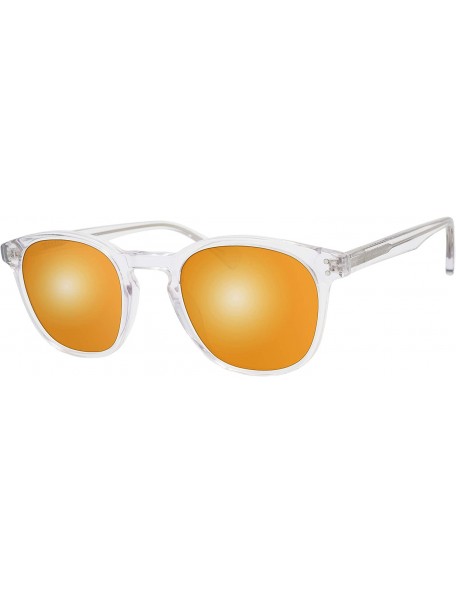 Round Photochromic Sunglasses Photochromatic Transition Protection - Gold - CW196Z9NRQ4 $29.61