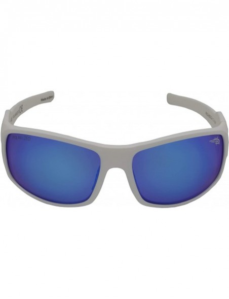 Sport Men's Boca Wrap Sunglasses - Matte White - CU18MCM5HW4 $11.55