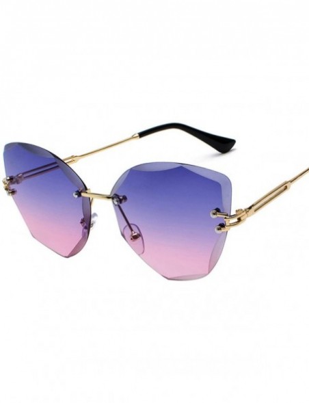 Oversized DESIGN Fashion Sun Glasses RimlWomen Sunglasses Vintage Alloy Frame Classic Shades Oculo - 4 - CP197Y6IHCY $20.98