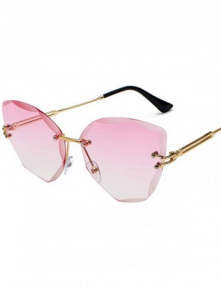 Oversized DESIGN Fashion Sun Glasses RimlWomen Sunglasses Vintage Alloy Frame Classic Shades Oculo - 4 - CP197Y6IHCY $20.98