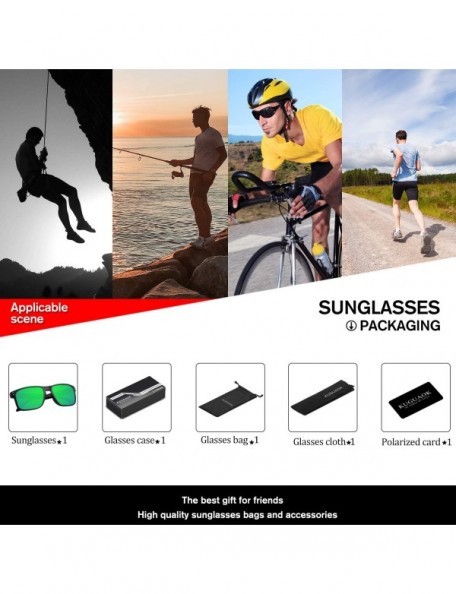 Wayfarer Polarized Square Sunglasses For Men and Women Matte Finish Sun Glasses UV Protection Glasses - CZ192TW5H54 $9.74