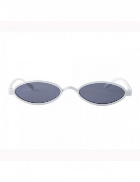 Square Women Fashion Unisex Oval Shades Sunglasses Integrated UV Glasses - A - CE18TKUIGHY $8.97