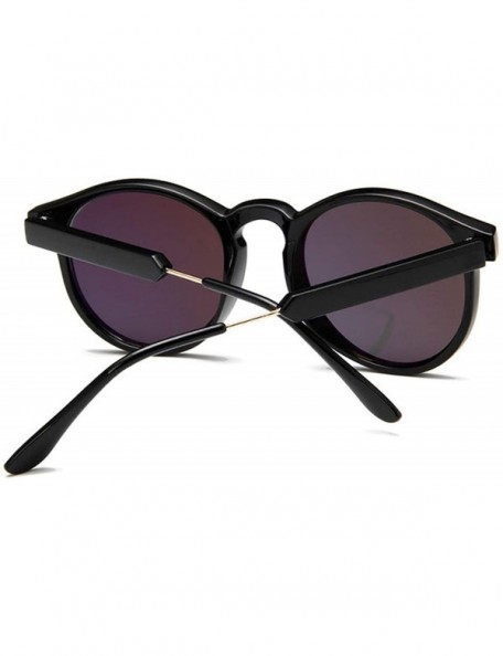 Oversized Retro Round Sunglasses Women Men Brand Design Transparent Female Sun glasses - 1 - CP18W7ID7DH $19.03