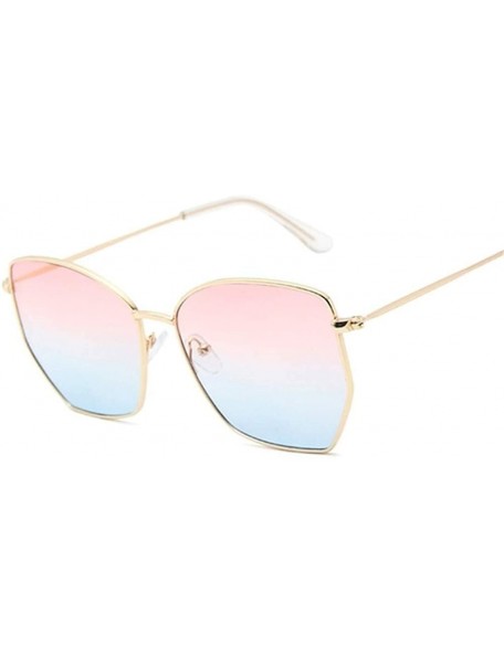 Square Cat Eye Sunglasses Women Classic Flat Lens Clear Sun Glasses Female Male Retro Small Metal Frame Square - CI198XSKT8E ...