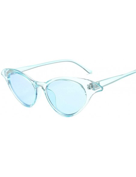 Rimless Sunglasses Women Sun Glasses Female Cute Sexy Retro Cat Eye Rimless One-piece - C4 - CB198U3E83L $12.25