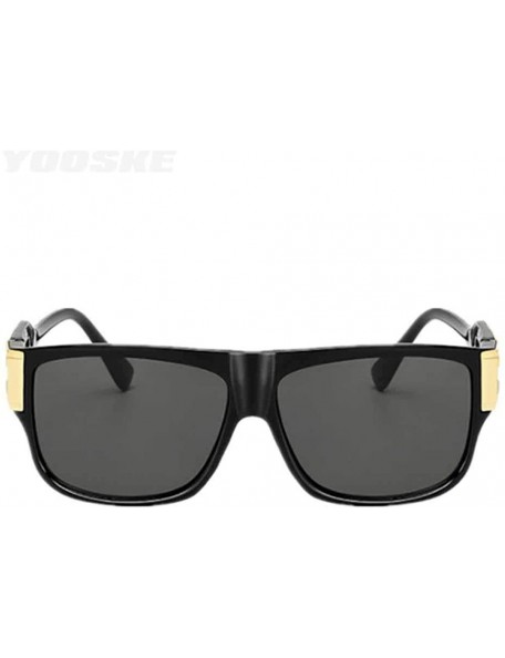 Oversized Retro Sunglasses Men Vintage Brand Designer Sun Glasses Male Celebrity C1black - C3leopard - C218Y2OK5DH $11.50