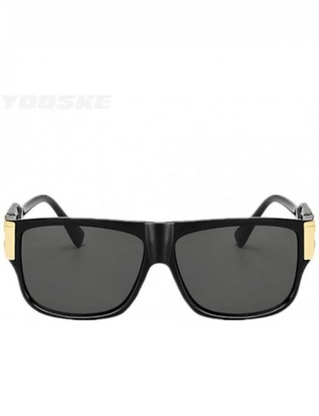 Oversized Retro Sunglasses Men Vintage Brand Designer Sun Glasses Male Celebrity C1black - C3leopard - C218Y2OK5DH $11.50