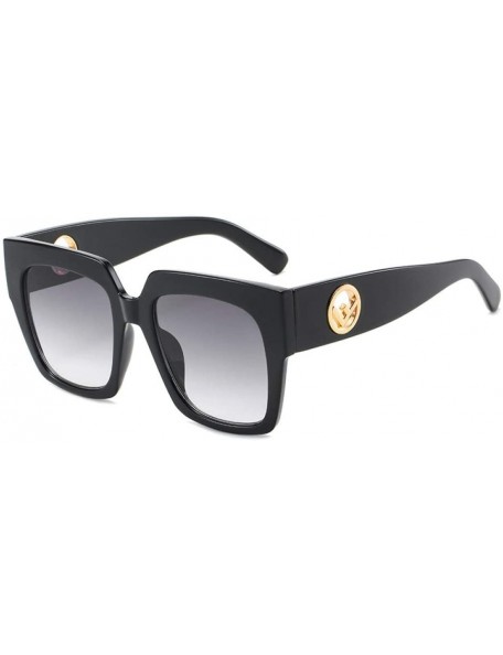 Square Sunglasses Vintage Glasses Stylish - Tea - CZ197CT86KC $21.28