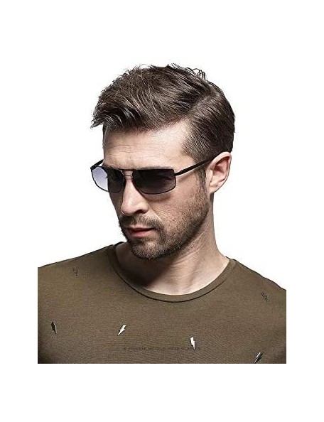 Square Fashion Lightweight Mens Sunglasses Driving Fishing Golf Sunglasses for Men Women - Gold/Gray - C818UOIG0S6 $13.22