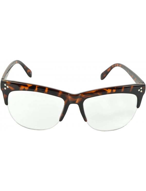 Oversized Unisex Modern Bold Fashion UV Lens Sunglasses in Assorted Colors - Tortoise - CB129KC0LAX $7.20