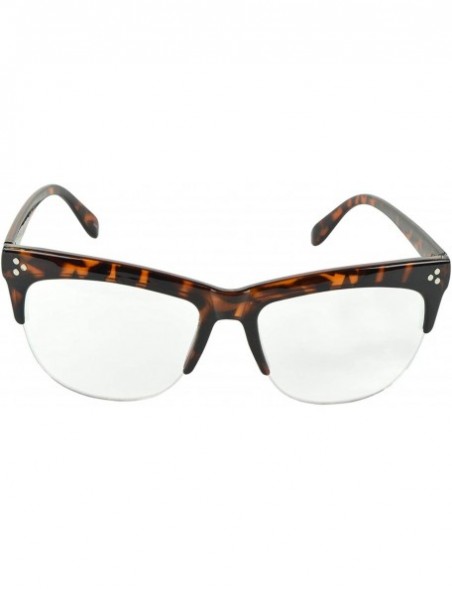 Oversized Unisex Modern Bold Fashion UV Lens Sunglasses in Assorted Colors - Tortoise - CB129KC0LAX $7.20