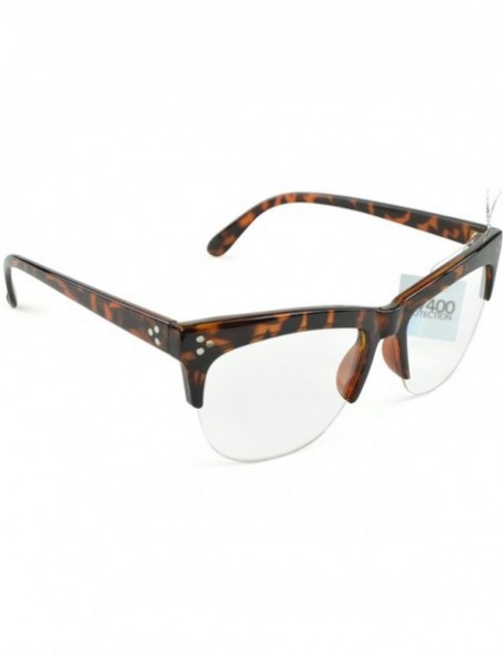 Oversized Unisex Modern Bold Fashion UV Lens Sunglasses in Assorted Colors - Tortoise - CB129KC0LAX $7.20