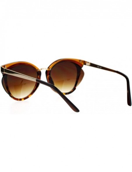 Butterfly Unique Butterfly Fashion Sunglasses Stylish Layered Extended Lens UV 400 - Brown - C218959C06T $9.26