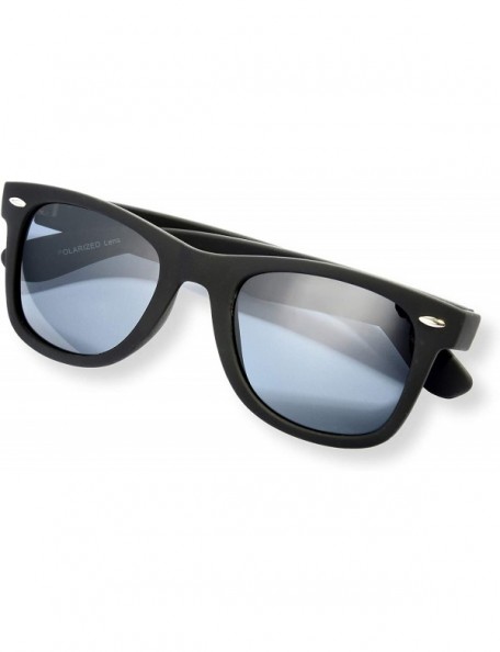 Square Unisex Iconic RUBBERIZED UNISEX SQUARE POLARIZED SUNGLASSES (ICON) - Black - CT185S853ZG $8.29