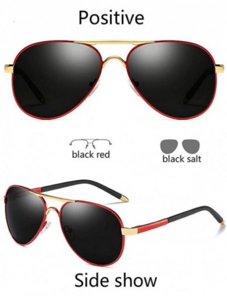 Oversized Polarized Sunglasses for Men and Women Unbreakable Frame UV400 - Red - C71997I5LN9 $24.62