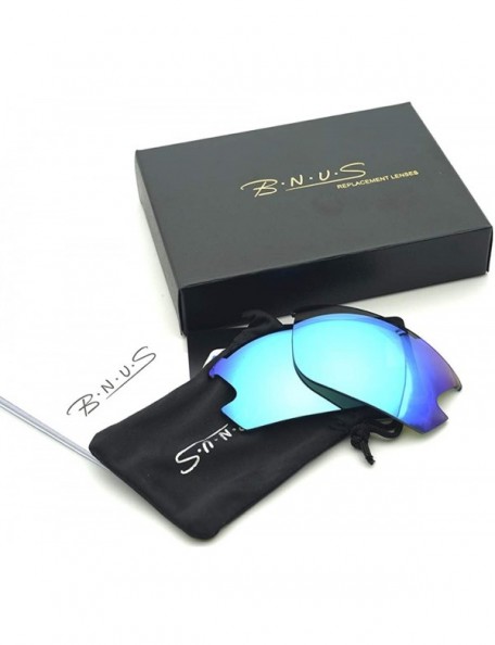 Sport Warrior sports polarized sunglasses for men UV400 protection - Blue Mirrored - CZ18QC9Z8MM $16.28