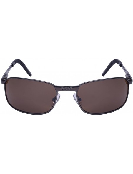 Sport Men's Metal Frame Sunglasses with Flash Mirrored Lens 25080S-FM - Matte Gunmetal - CD126FWN9Z1 $12.49