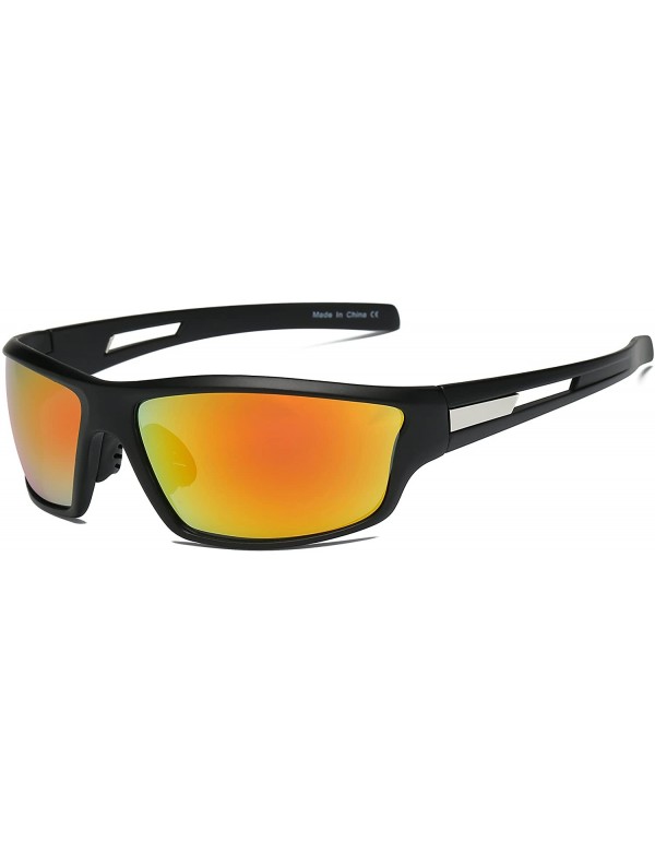 Sport Polarized UV400 Sports Sunglasses for Cycling Baseball Driving Glasses - CX18D9IS4U9 $11.43