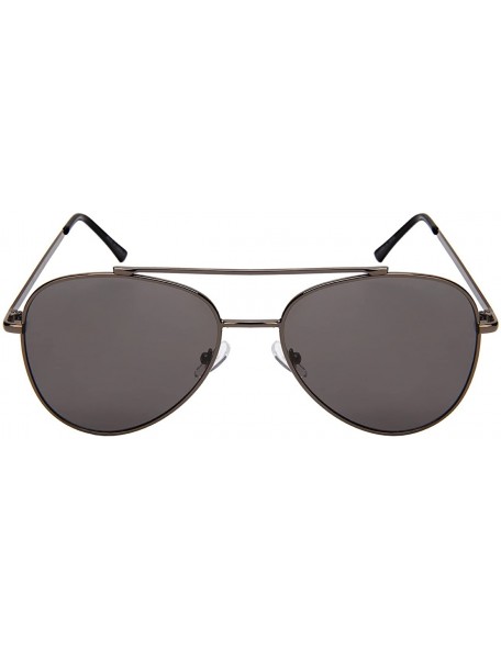 Aviator Modern Aviators w/Flat Colored Lens 5118 - Flsd gunmetal - CG1852S0L84 $10.11