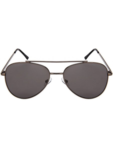 Aviator Modern Aviators w/Flat Colored Lens 5118 - Flsd gunmetal - CG1852S0L84 $10.11