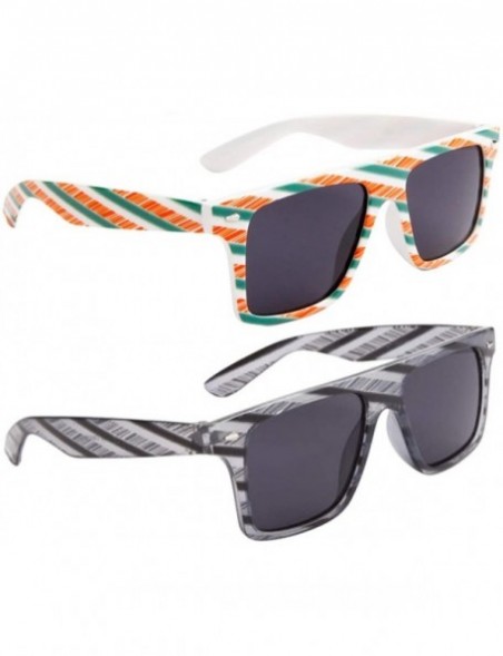 Wayfarer 2 Pair HQL Denver Fancies by Sojayo - 1 White & 1 Gray (2 Pack) - CU18DOLXAGK $9.93