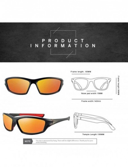 Aviator Sunglasses Classic PC Frame HD Lens Polarized UV400 Outdoor 3 - 2 - C418YZTTX2Y $7.93