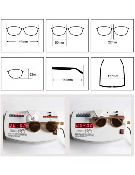 Round Sunglasses Women Round Glasses Sun UV400 Retro Vintage Shades Elegant Sunglass Gafas De Sol M1332 - White - CJ197Y74E5S...