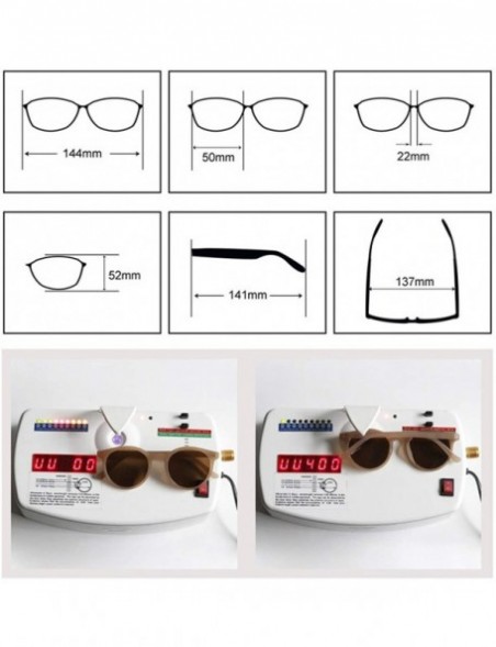 Round Sunglasses Women Round Glasses Sun UV400 Retro Vintage Shades Elegant Sunglass Gafas De Sol M1332 - White - CJ197Y74E5S...