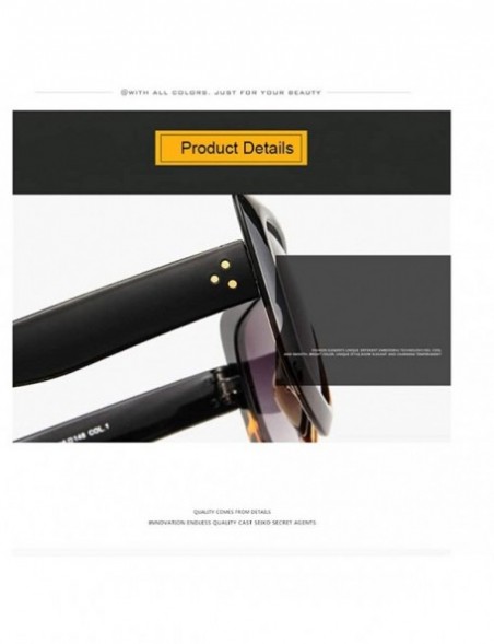 Square Sunglasses Designer Glasses Classic Vintage - C8 - CN197ZRMHZQ $8.47