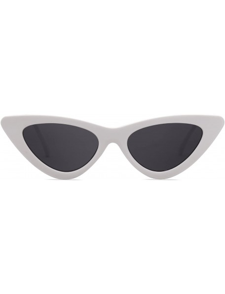 Goggle Vintage Cat Eye Sunglasses for Women and Girl Kids - Mother & daughter Matching - White for Adult - CY18YX8K8O9 $8.18