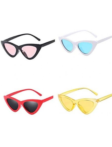 Goggle Vintage Oval Sunglasses Eyewear Goggles for Women Men Retro Sun Glasses UV Protection - Style3 - C618RMSQWCN $5.72