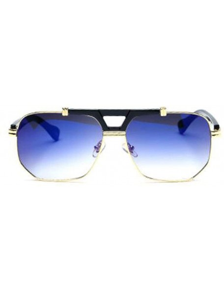 Aviator Stylish metal frame material- ladies coated sunglasses retro sunglasses - F - CN18S89R6DL $39.43