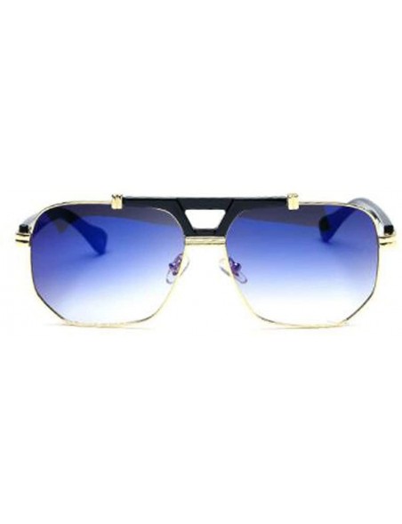 Aviator Stylish metal frame material- ladies coated sunglasses retro sunglasses - F - CN18S89R6DL $39.43