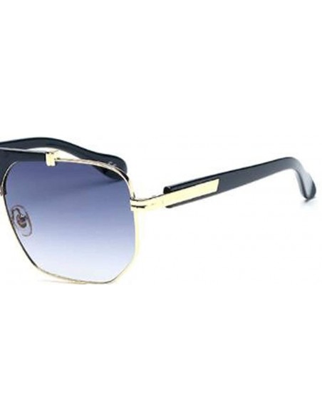 Aviator Stylish metal frame material- ladies coated sunglasses retro sunglasses - F - CN18S89R6DL $39.43