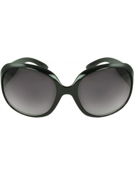 Shield Vintage Retro Eyewear Baywood Shield Fashion Sunglasses - Black - C411I0I3XZ5 $8.97