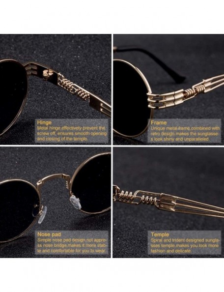 Aviator New Fashion Polarized Sunglasses For Men And Women Retro P8 Silver IceBlue - P2 Gold Grey - CZ18YZW278K $11.53