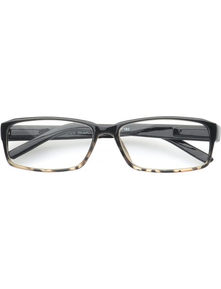 Square 'Lynton' Rectangle Reading Glasses - Brown-1.50 - CD11P2VK0KT $18.54