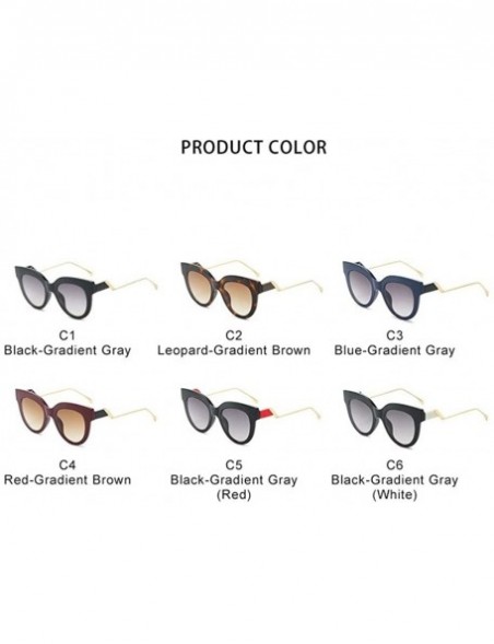 Round Sunshade Trendy Round Oversized Women Sunglasses Luxury Brand Personality Unique Design Of Mirror Legs - CE199QCQT3O $1...