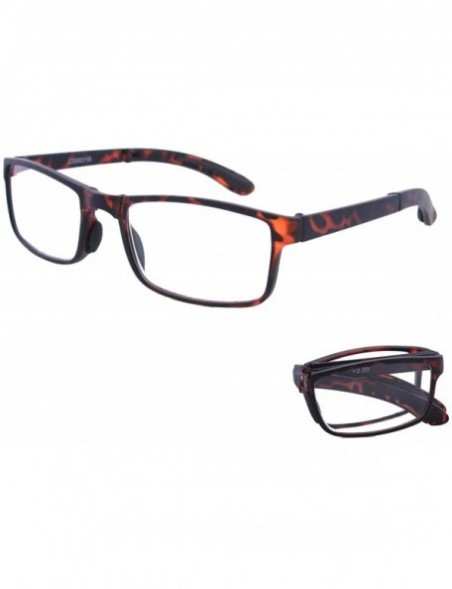 Rectangular Pocket Folding Reading Glasses with Cases R1399SC (Matte Tortoise - +2.00) - CS12GPL58U1 $17.66