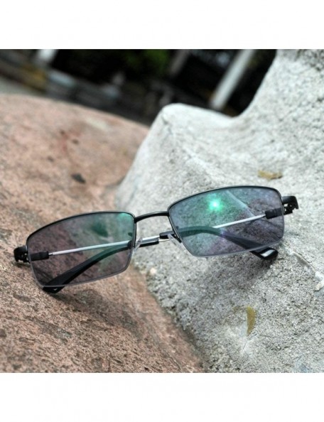 Square Fashion Brand Designer Square half frame Myopia Sun Photochromic Optical Glasses UV400 - CP18S8UG0QW $20.03