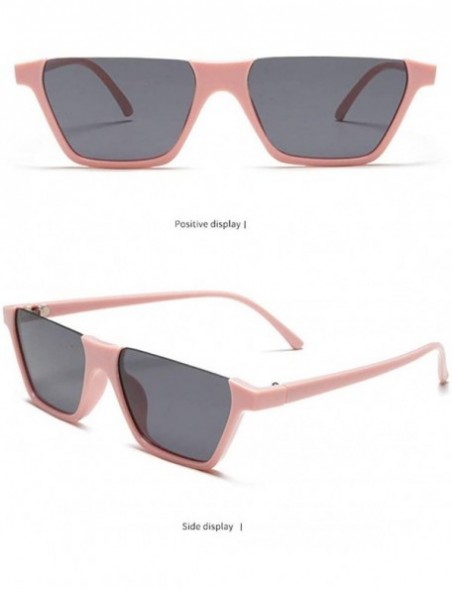 Aviator Women Men Sunglasses Retro Eyewear Fashion Large Frame Radiation Protection Sunglasses - Pink - CV18TQXLZ5M $6.67